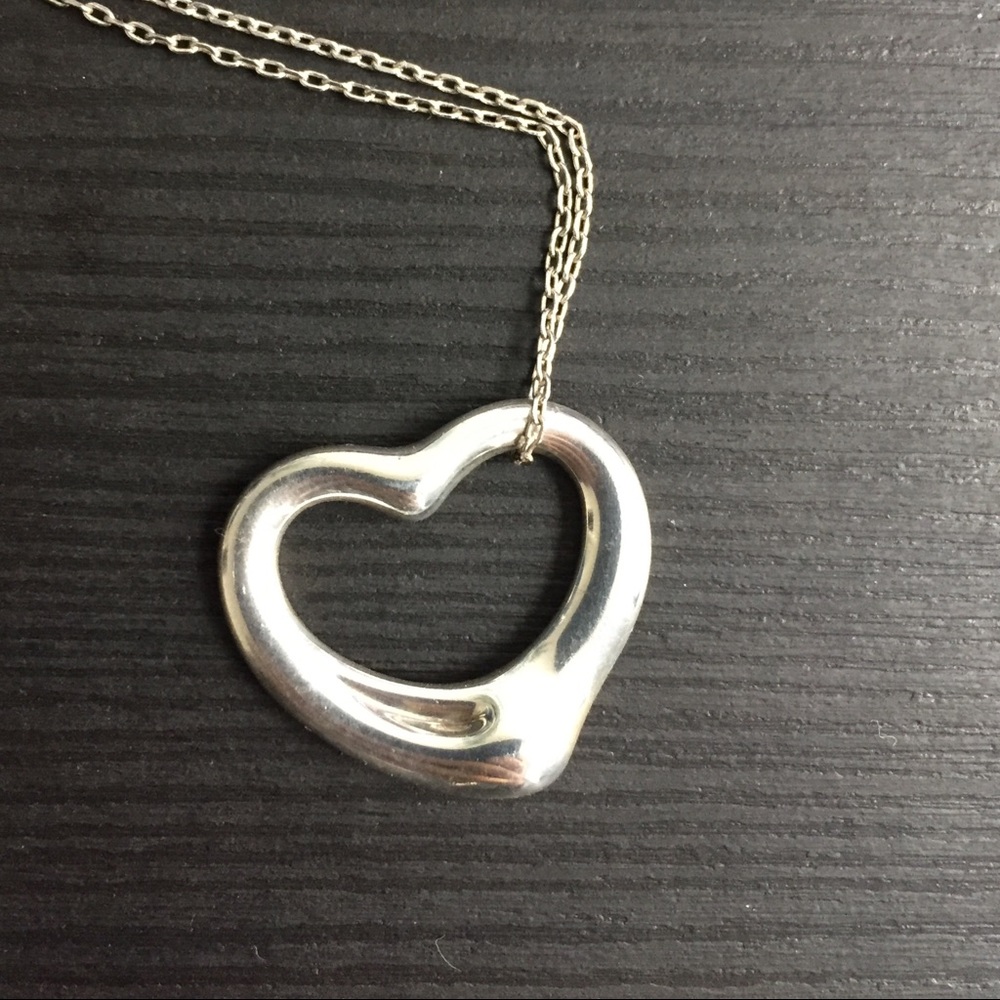 Tiffany & Co 22mm Open Heart Pendant
